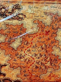 Quebra-cabeças - Anime One Peace - Mapa