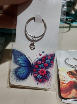 Chaveiro Borboleta Blue 